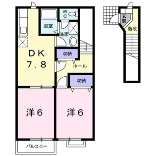 ローレル・コート【2階】の間取り