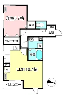 Apartment Ciel/【3階】の間取り