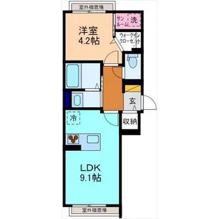 レヴェリー下本多町【2階】の間取り