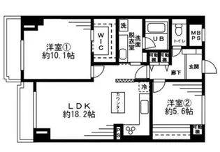 レジディア目白【8階】の間取り