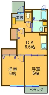 アルドール・ブローテ壱番館【1階】の間取り
