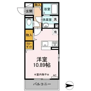群馬県前橋市本町1【アパート】の間取り