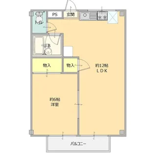 グリーンハイツD【3階】の間取り