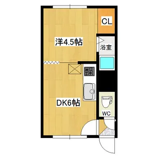 コーポ古都【1階】の間取り