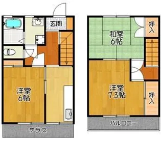 エムコーポ C棟【1階】の間取り