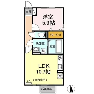 プルミエール【1階】の間取り