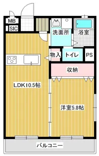 セレブレイト・イースト【2階】の間取り