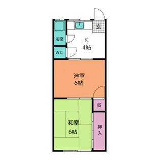杉江荘【1階】の間取り