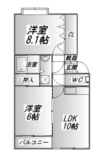 ベルリーフI【2階】の間取り