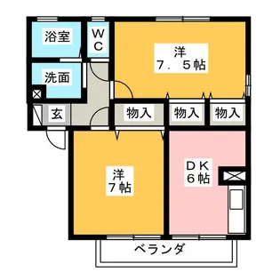 シトラスの風 A【1階】の間取り