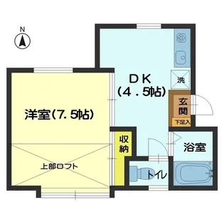 信開セルーラ西中野【1階】の間取り