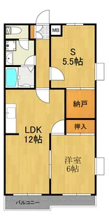 ドミール鹿島【1階】の間取り