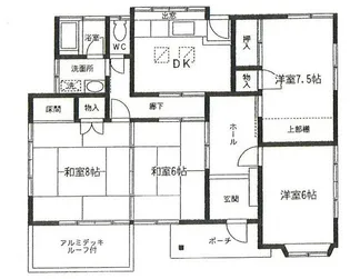 静岡県三島市芙蓉台2【一戸建】の間取り