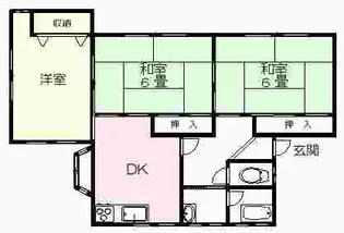 ベル川奈【1階】の間取り