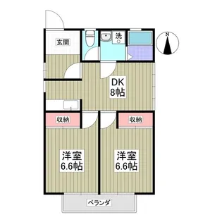 府中NBマンション【2階】の間取り