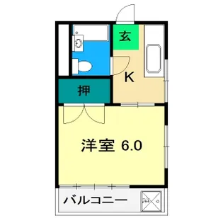 ハイツ塚ノ原【2階】の間取り