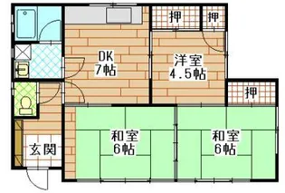 パープルタウン【1階】の間取り
