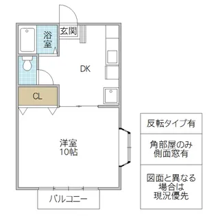 タートルハイツ 1号棟【1階】の間取り