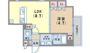 コンフォートエビス【5階】の間取り