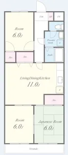 グランメールシマノ【3階】の間取り