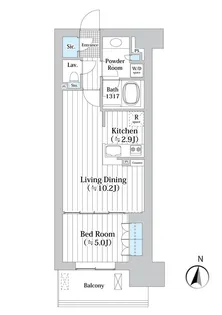 アビティグランデ砧【4階】の間取り