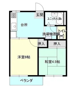 アメニティ大門B棟【2階】の間取り