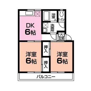 シティーコートA棟【1階】の間取り