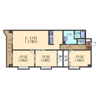 ミリオンパレス駒場【4階】の間取り