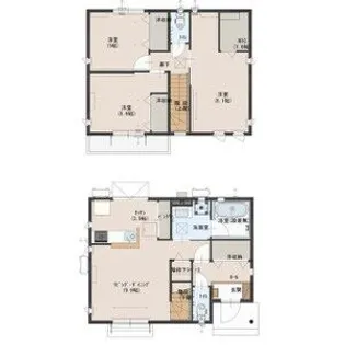 栃木県小山市東城南2【一戸建】の間取り