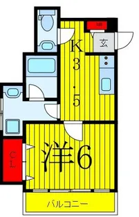 柳沼ビル【6階】の間取り