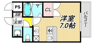 サンロード武庫之荘【5階】の間取り