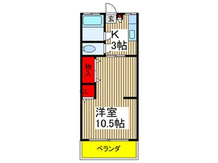 高野コ-ポ【1階】の間取り