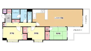 大阪府豊中市東泉丘1【マンション】の間取り