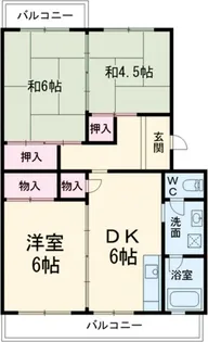 ポゼッション北【2階】の間取り