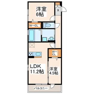 アクアフェリーチェA棟【1階】の間取り