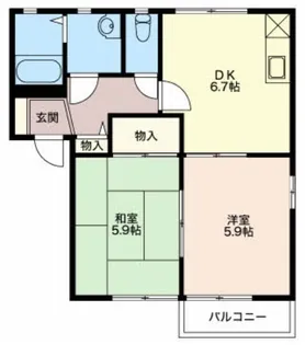 ラポール・カイト【2階】の間取り