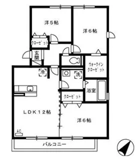 セジュールsakuraII【3階】の間取り