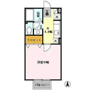 プランドール【1階】の間取り