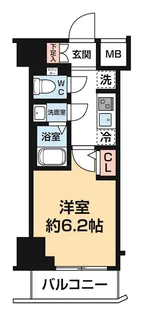 ルフレ プレミアム横浜リーヴァ【5階】の間取り