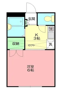 パレス三野【2階】の間取り