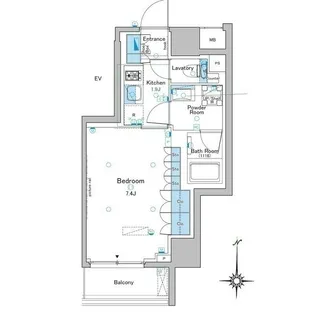 ルフォンプログレ大森西【7階】の間取り