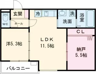 大阪府豊中市若竹町1【アパート】の間取り