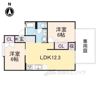 セジュール・マルコ【1階】の間取り