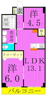 フェアリーヒルズ保木間【2階】の間取り