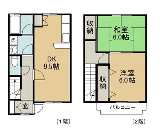 茨城県取手市谷中【一戸建】の間取り