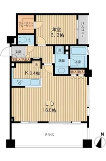 東京都目黒区八雲5【マンション】の間取り