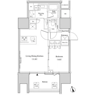 東京都足立区千住3【マンション】の間取り
