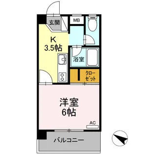 広島県東広島市西条町田口【マンション】の間取り