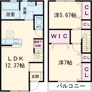 兵庫県加古川市野口町北野【一戸建】の間取り
