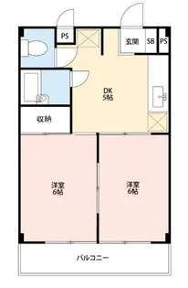 東京都立川市栄町6【マンション】の間取り